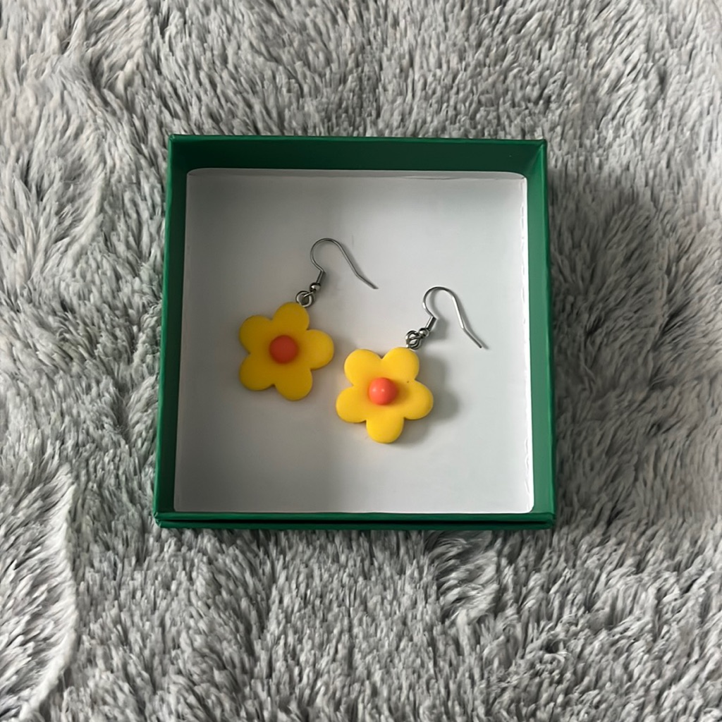 Indie Yellow Flower Earrings